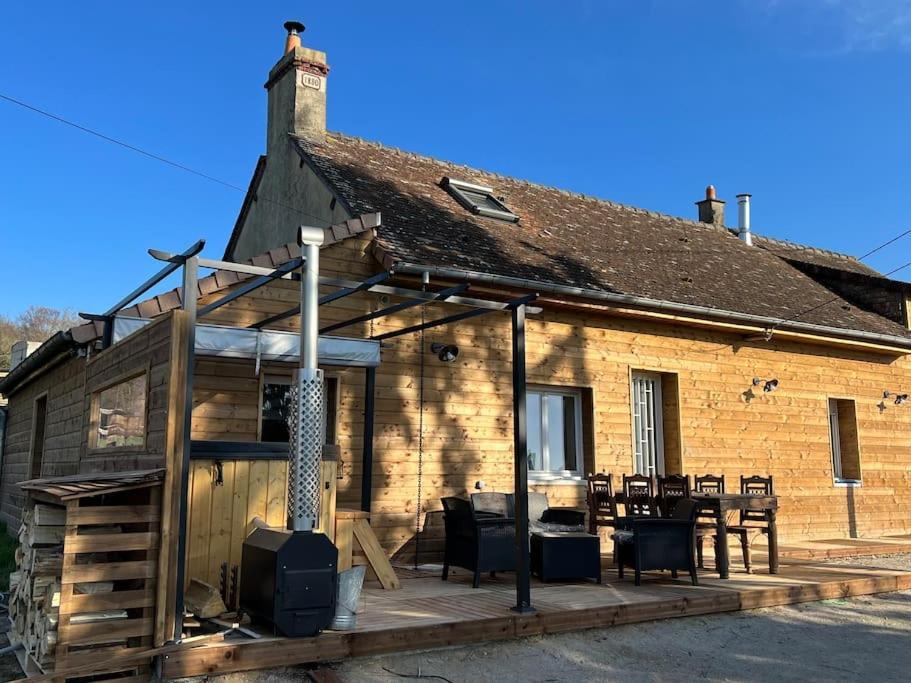 Relaxing Cottage Bain Nordique Ancinnes Bagian luar foto