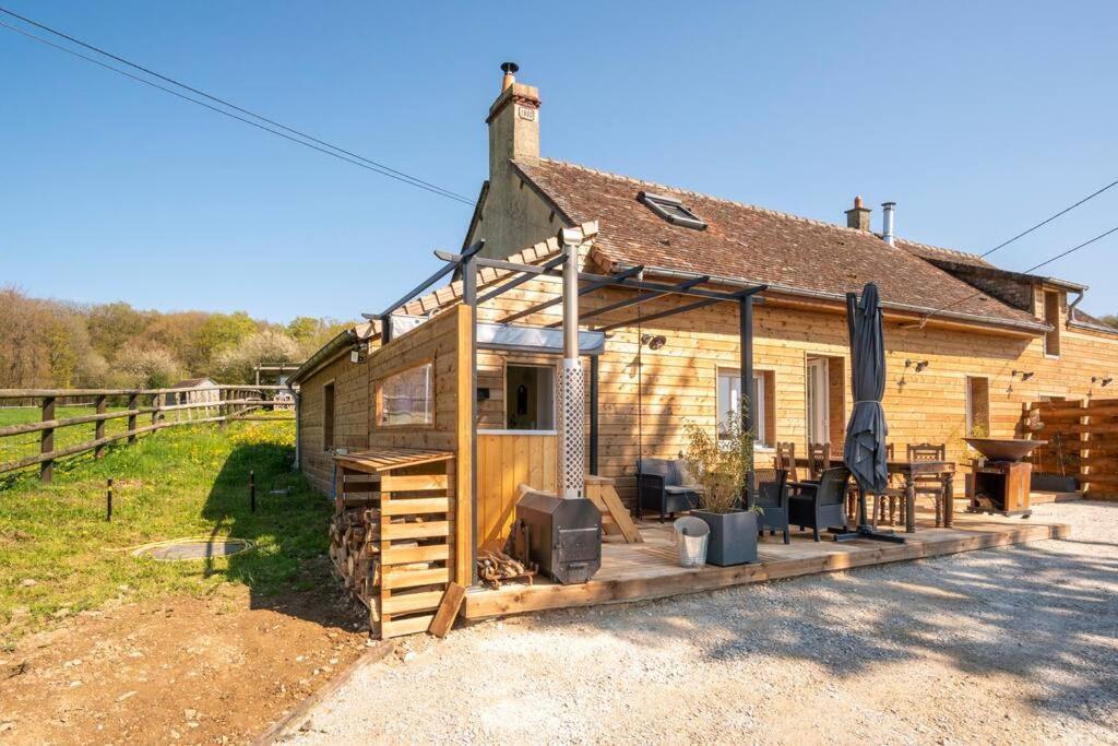 Relaxing Cottage Bain Nordique Ancinnes Bagian luar foto