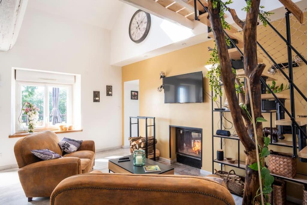 Relaxing Cottage Bain Nordique Ancinnes Bagian luar foto